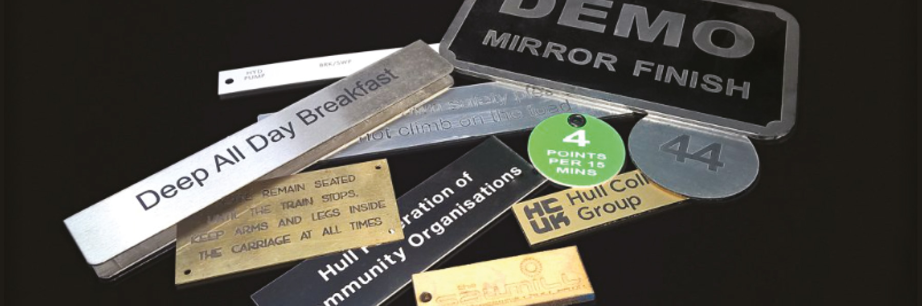 Traditional Engraving Signs Display